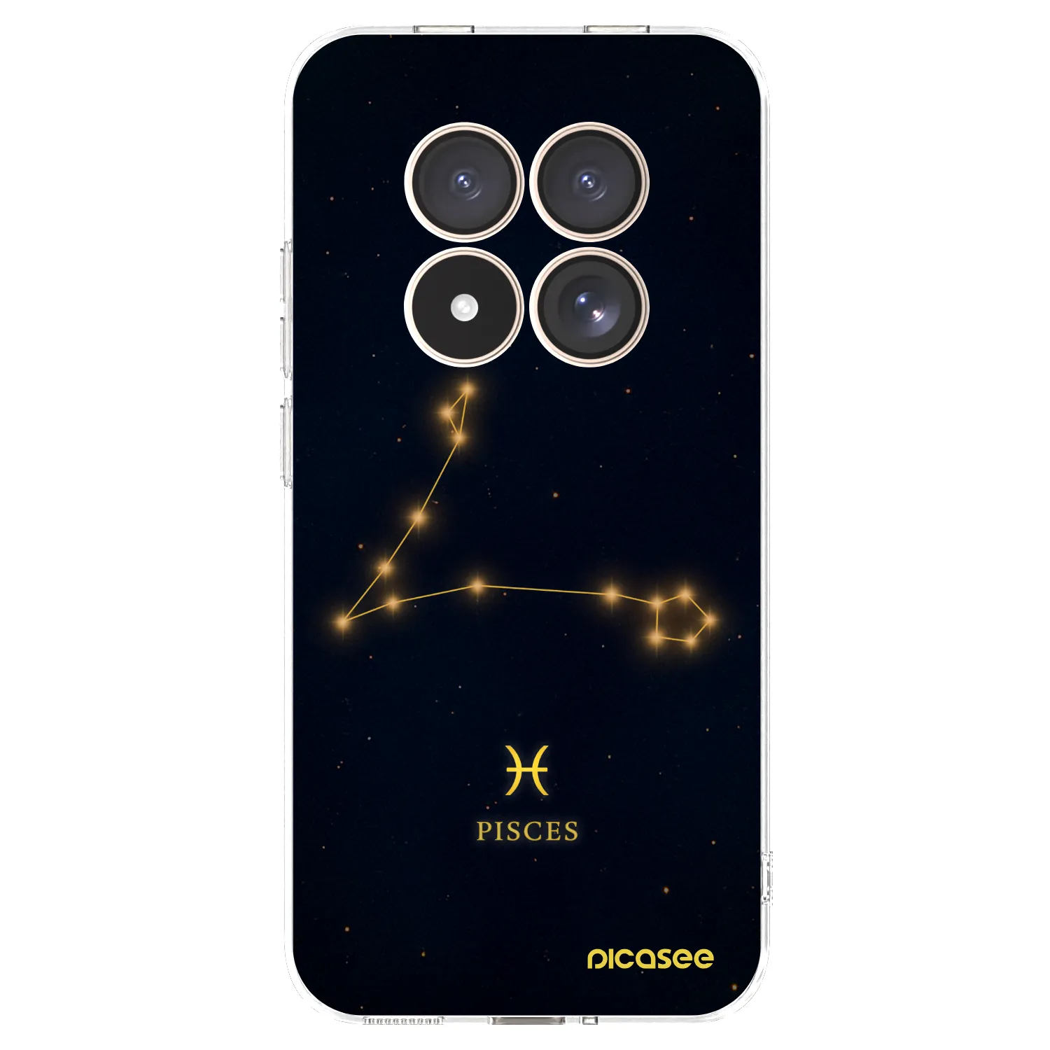 Picasee silikonska prozirna maskica za Xiaomi Redmi Note 15 Pro 4G - PISCES