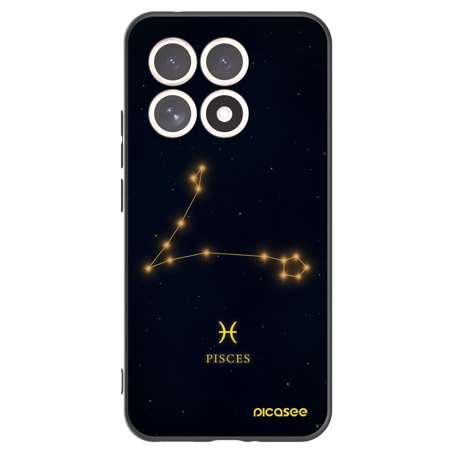 Picasee crna silikonska maskica za Xiaomi 15T - PISCES