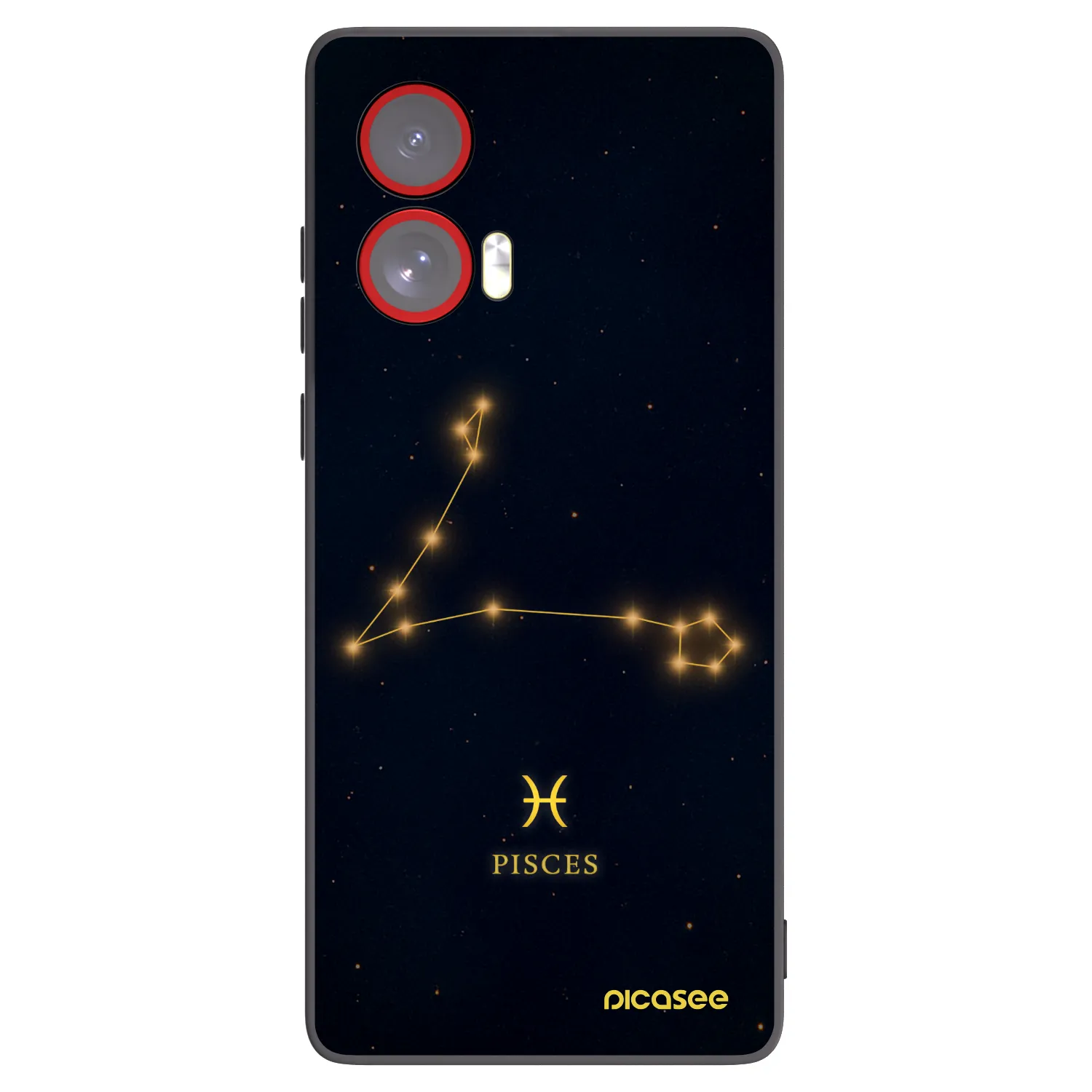 Picasee crna silikonska maskica za Motorola Edge 50 Fusion - PISCES