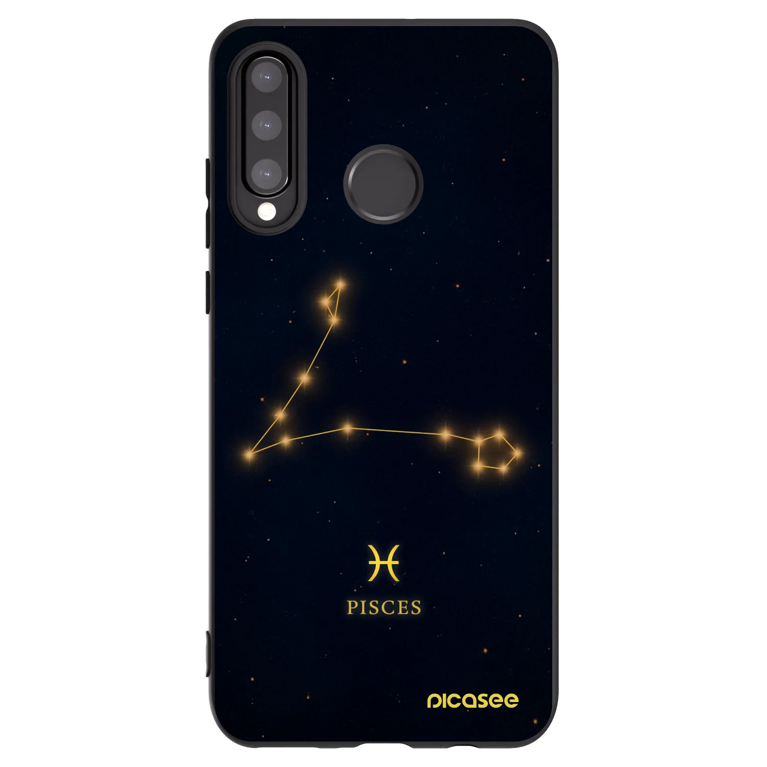 Picasee crna silikonska maskica za Huawei P30 Lite - PISCES