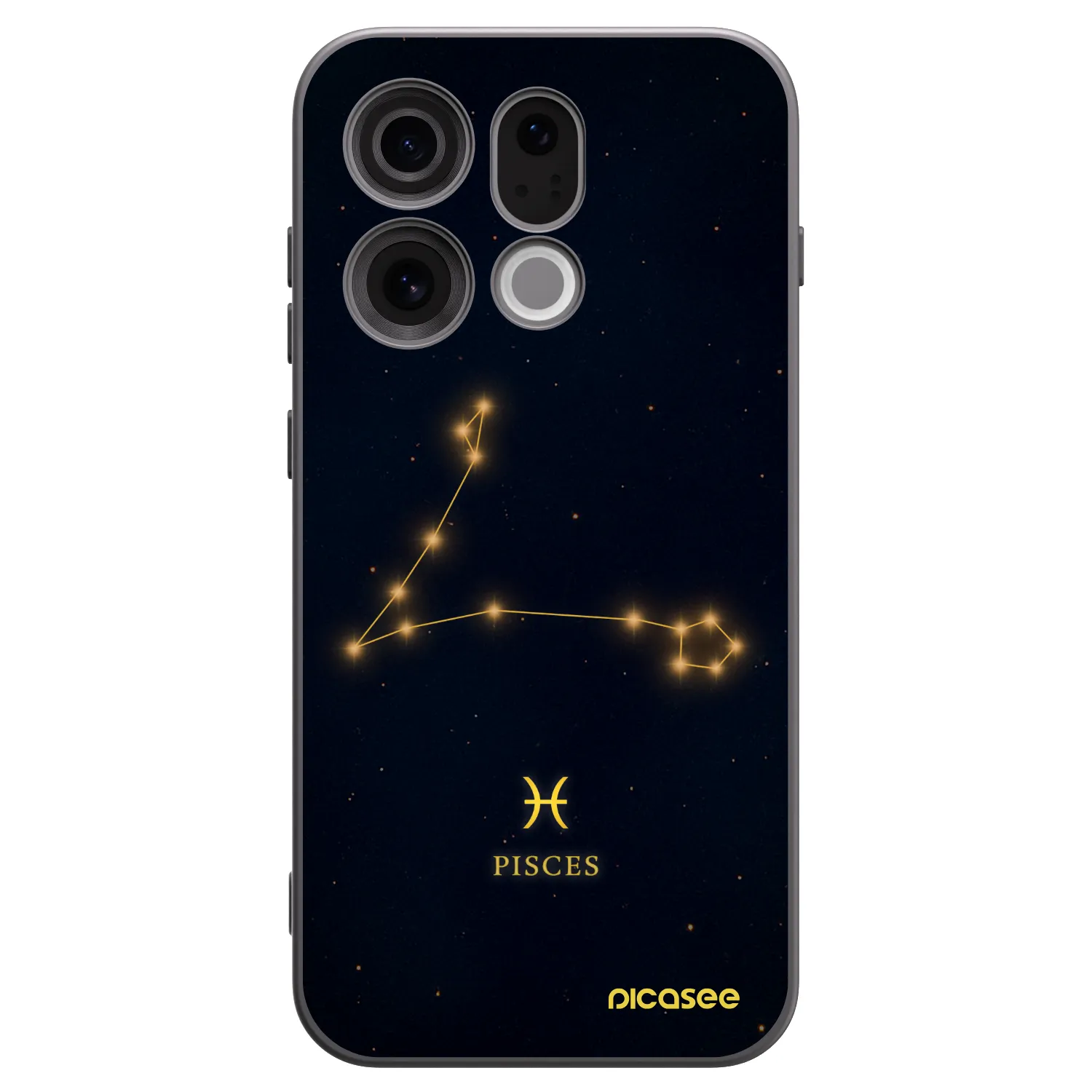 Picasee crna silikonska maskica za OPPO Find X9 - PISCES