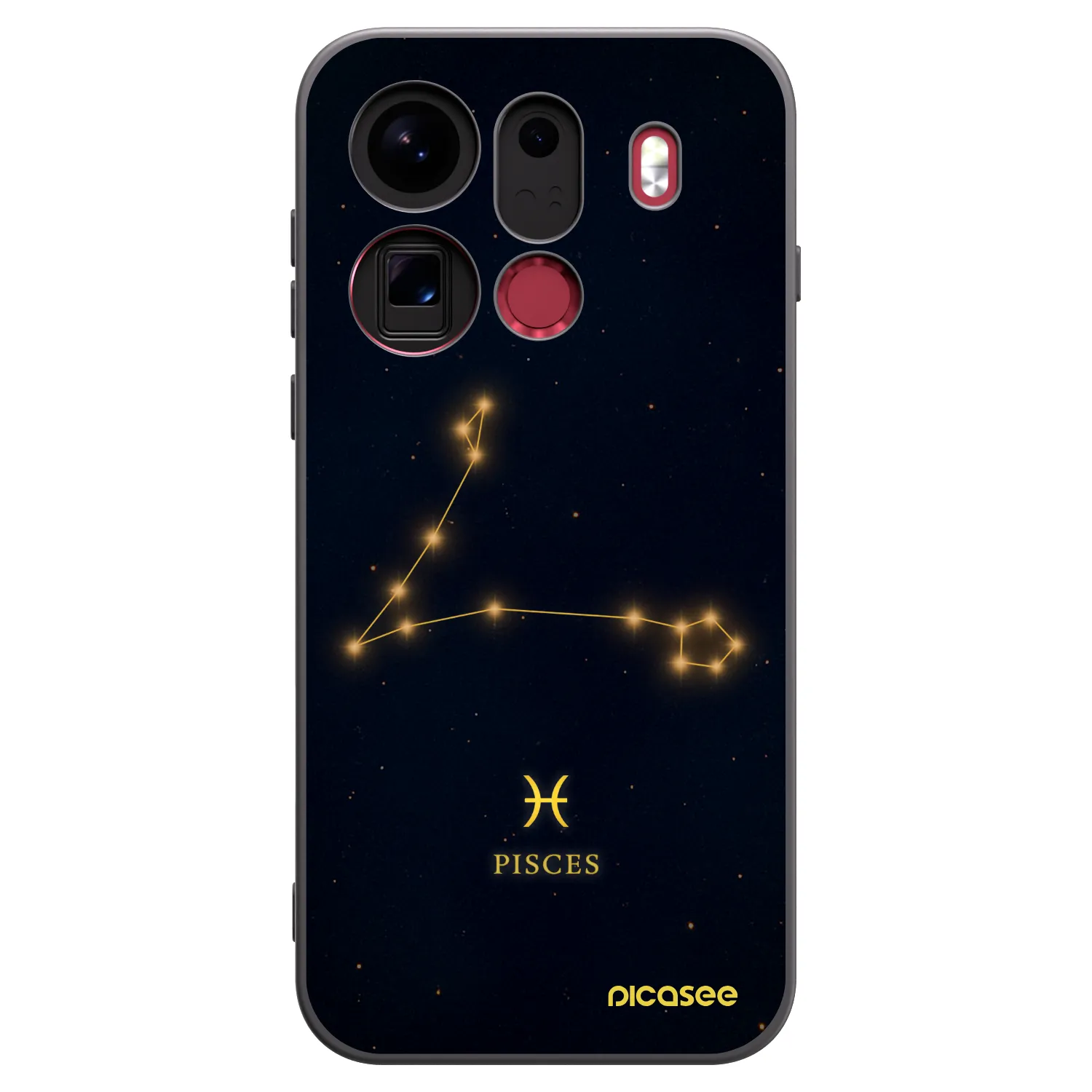 Picasee crna silikonska maskica za OPPO Find X9 Pro - PISCES
