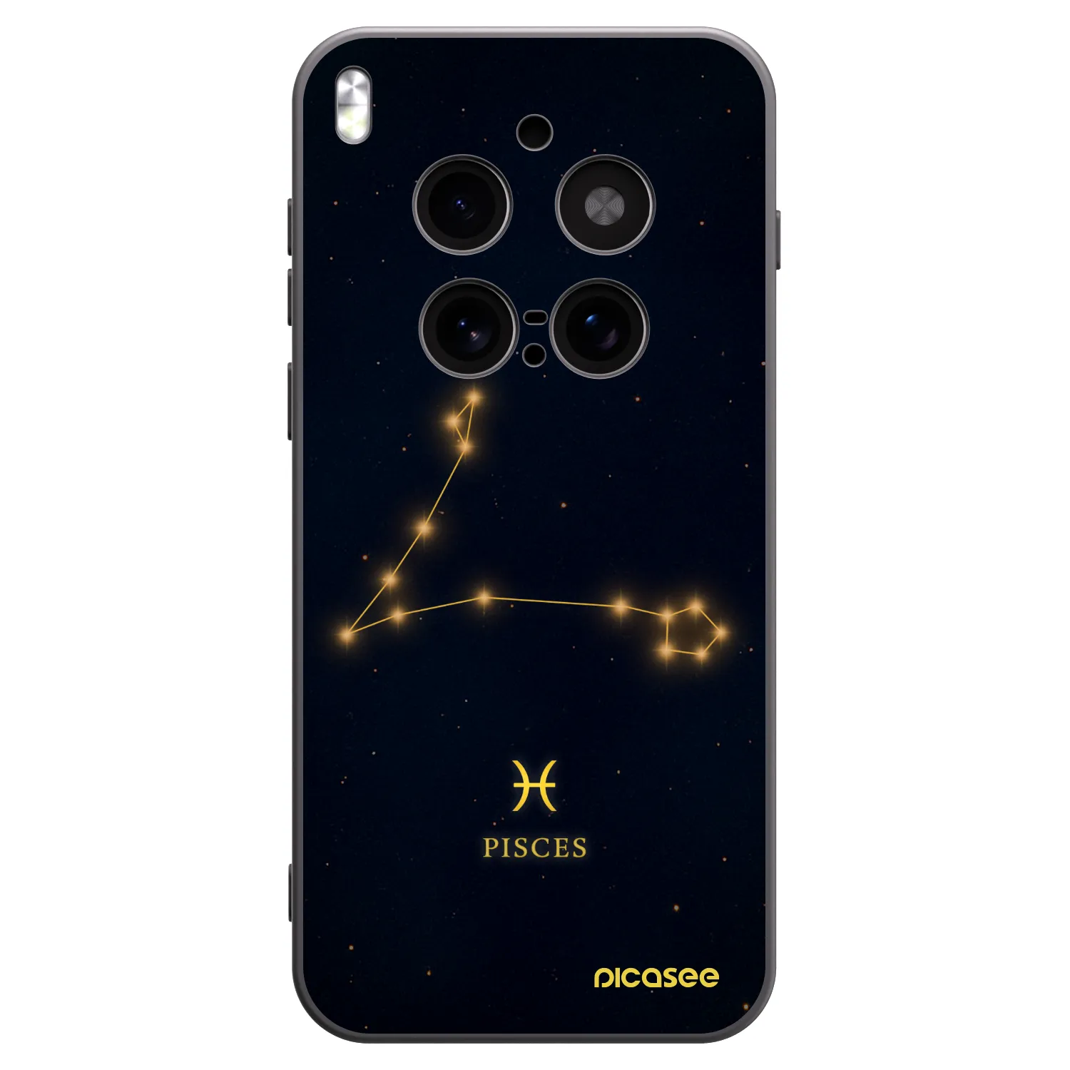 Picasee crna silikonska maskica za Vivo X300 Pro - PISCES
