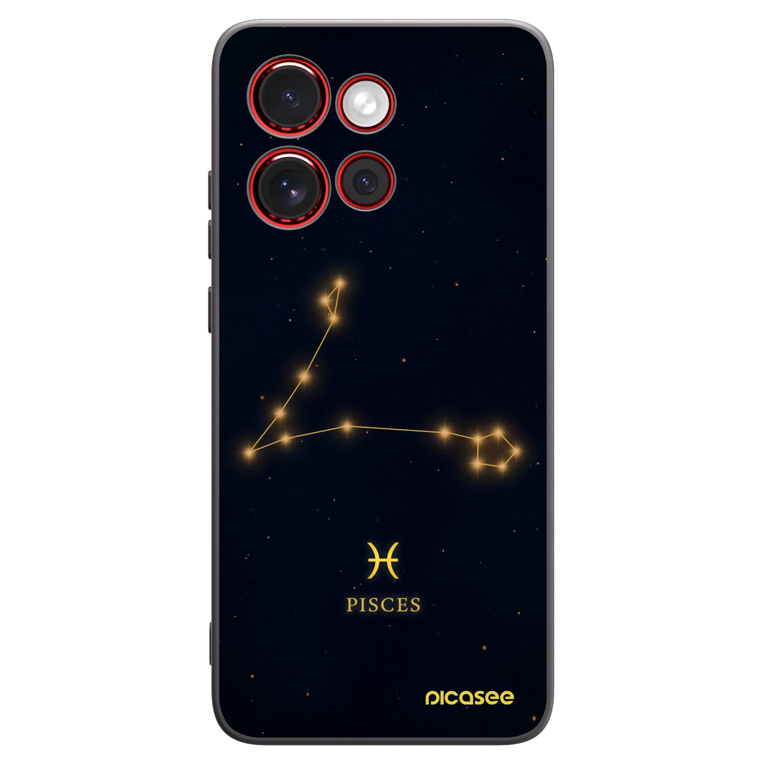 Picasee crna silikonska maskica za Motorola Edge 60 Neo 5G - PISCES