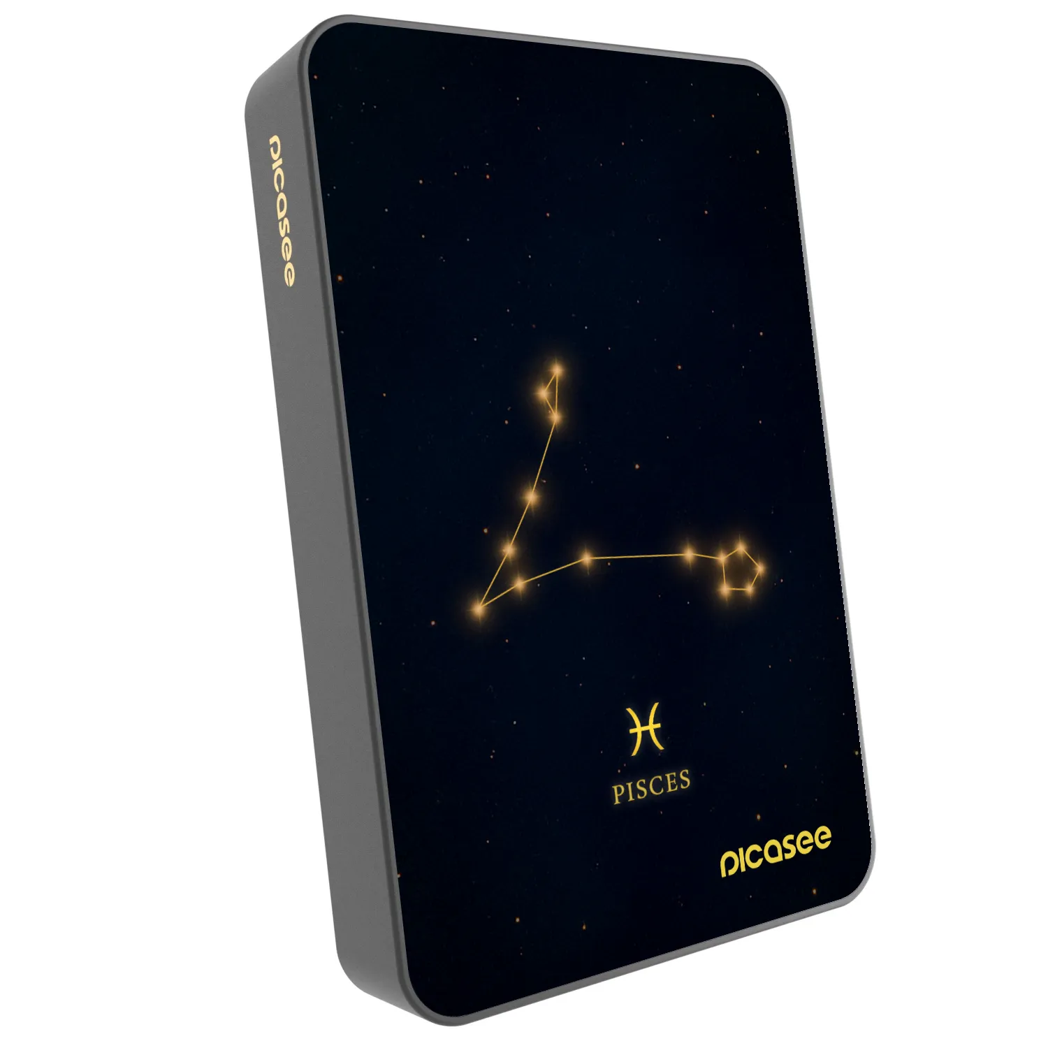 Picasee Prijenosni punjač s MagSafe 10 000 mAh Sivo - PISCES