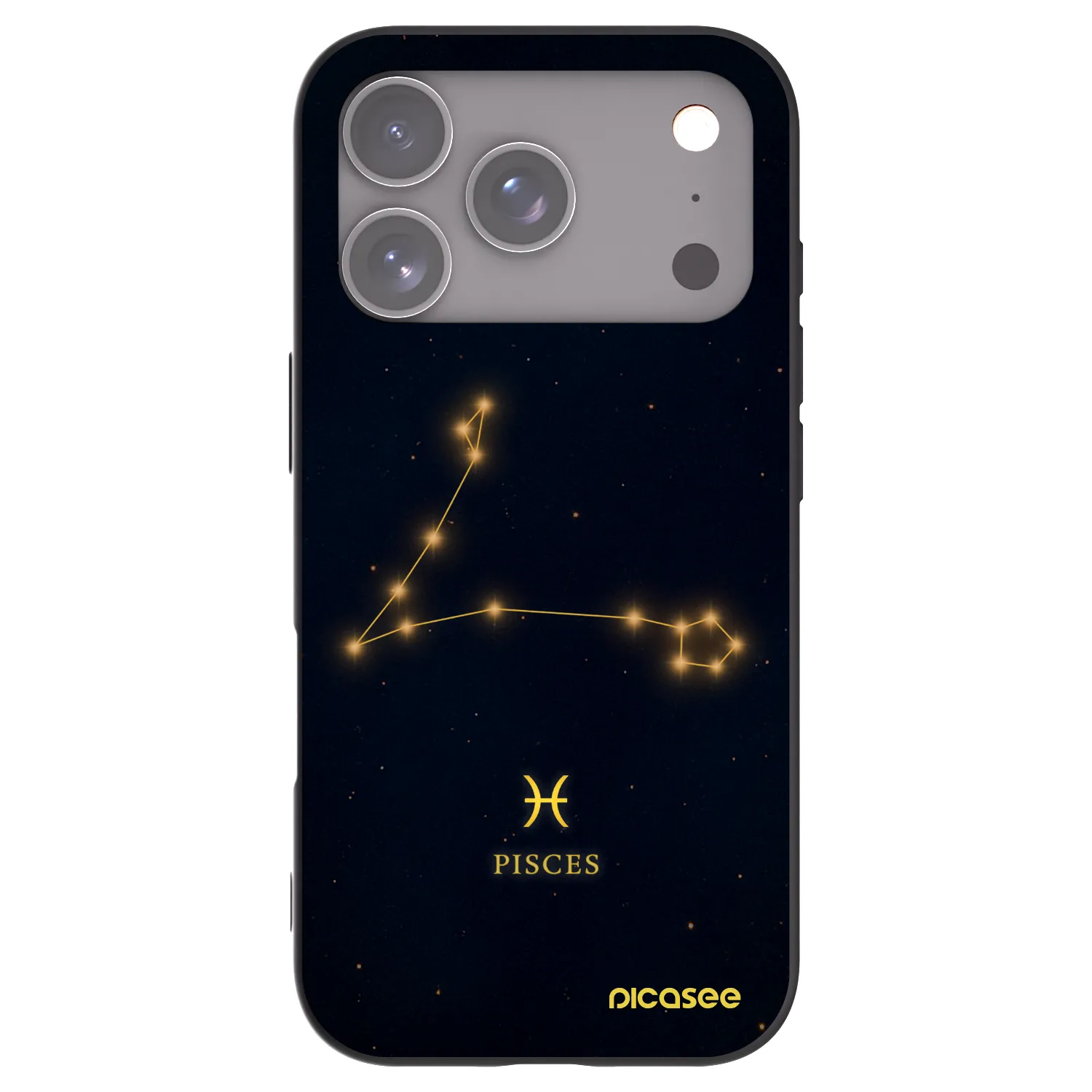 Picasee crna silikonska maskica za Apple iPhone 18 Pro - PISCES