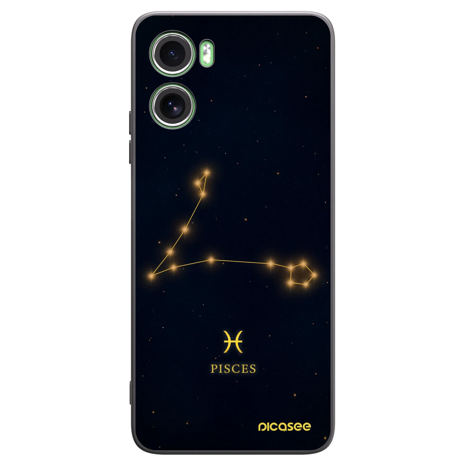 Picasee crna silikonska maskica za Motorola Moto G06 - PISCES