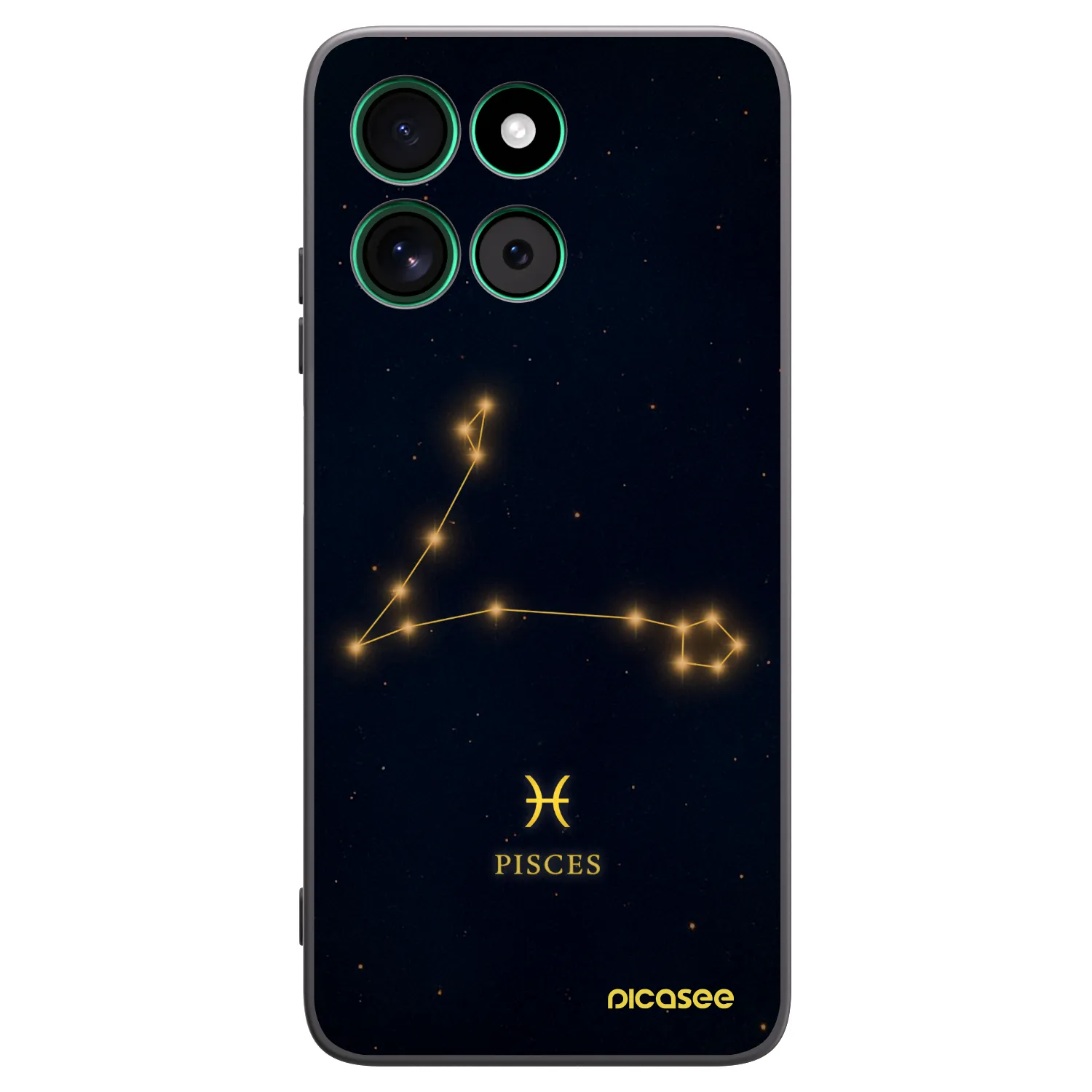Picasee crna silikonska maskica za Motorola Moto G57 Power - PISCES
