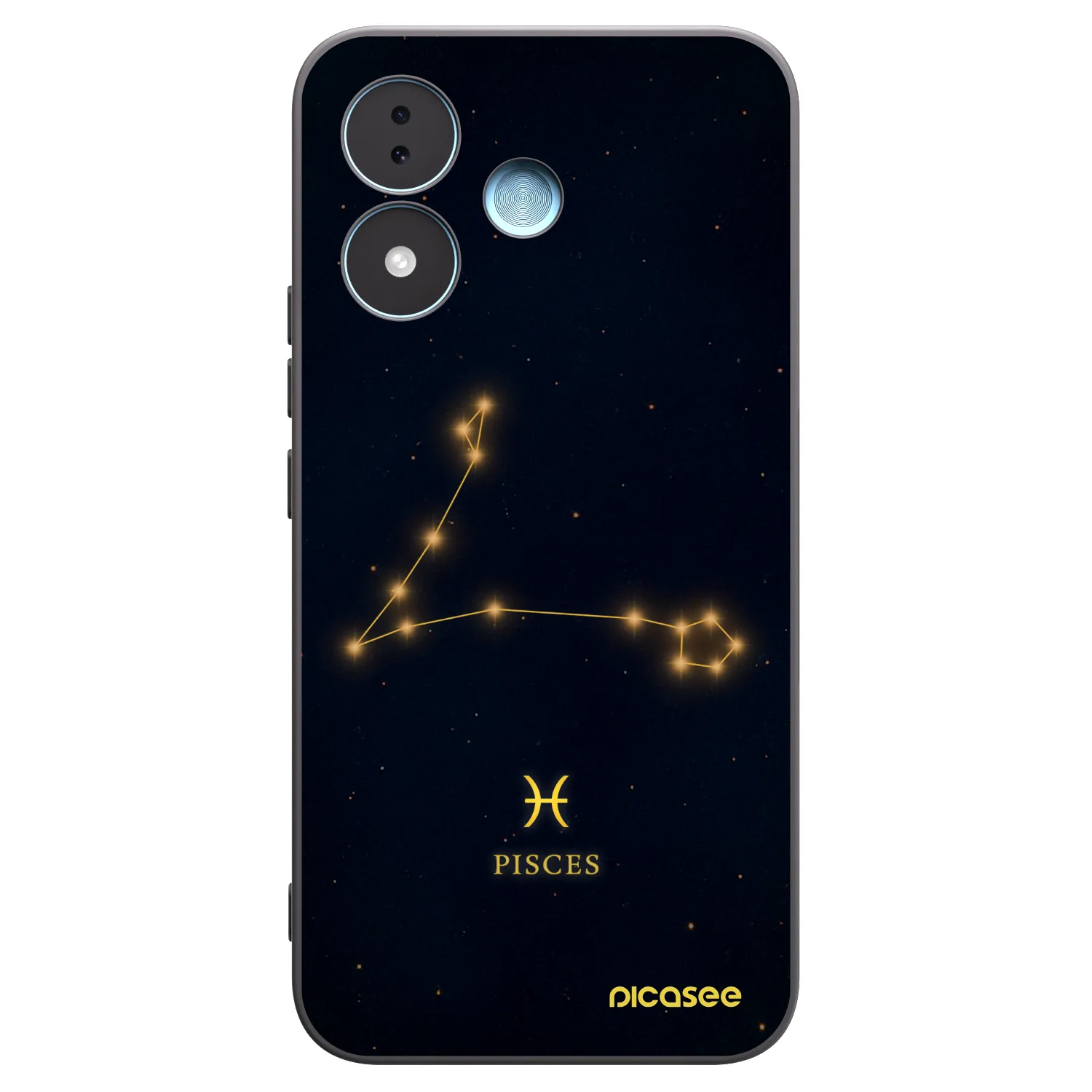 Picasee crna silikonska maskica za Xiaomi Redmi Note 17 5G - PISCES
