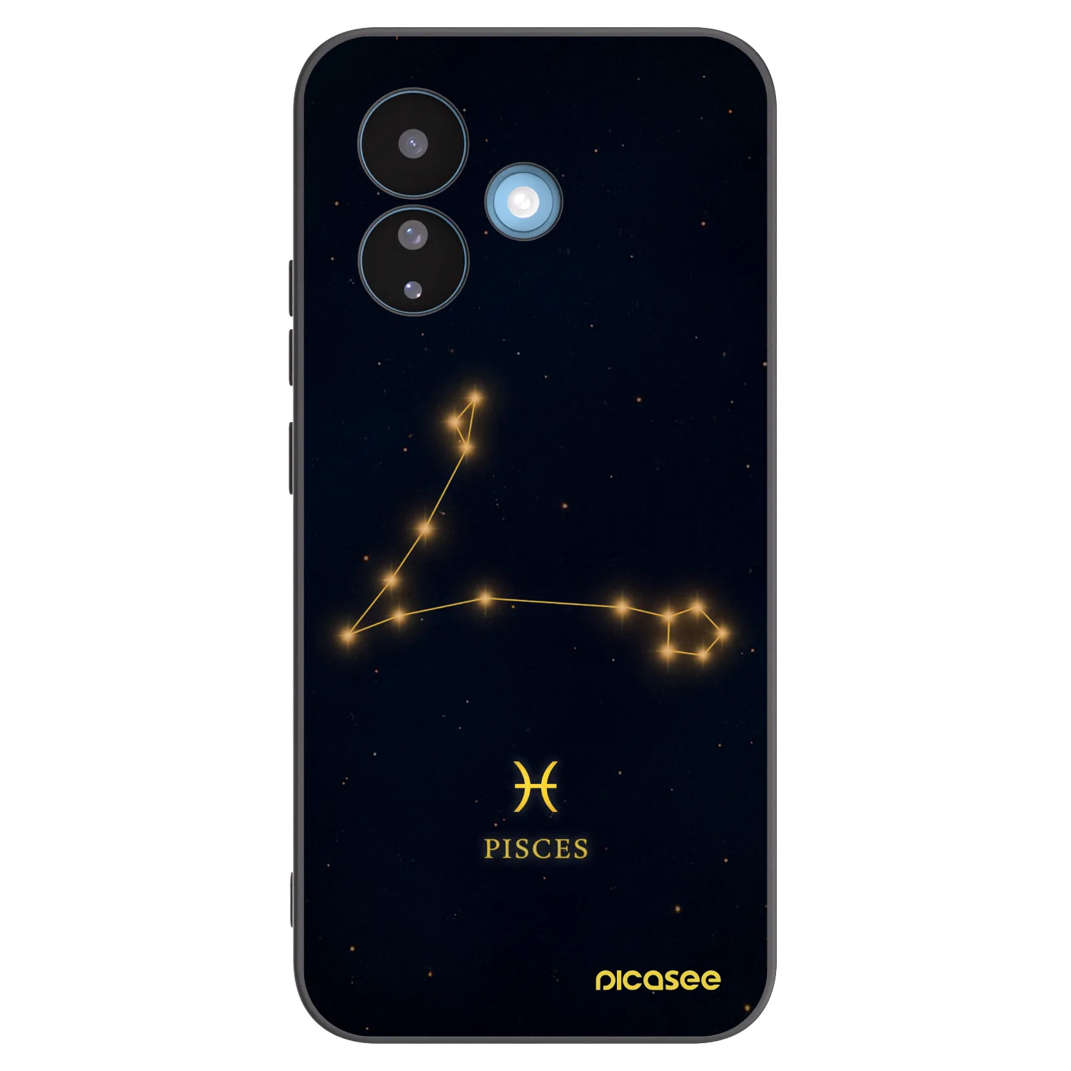 Picasee crna silikonska maskica za Xiaomi Redmi Note 17 Pro 5G - PISCES
