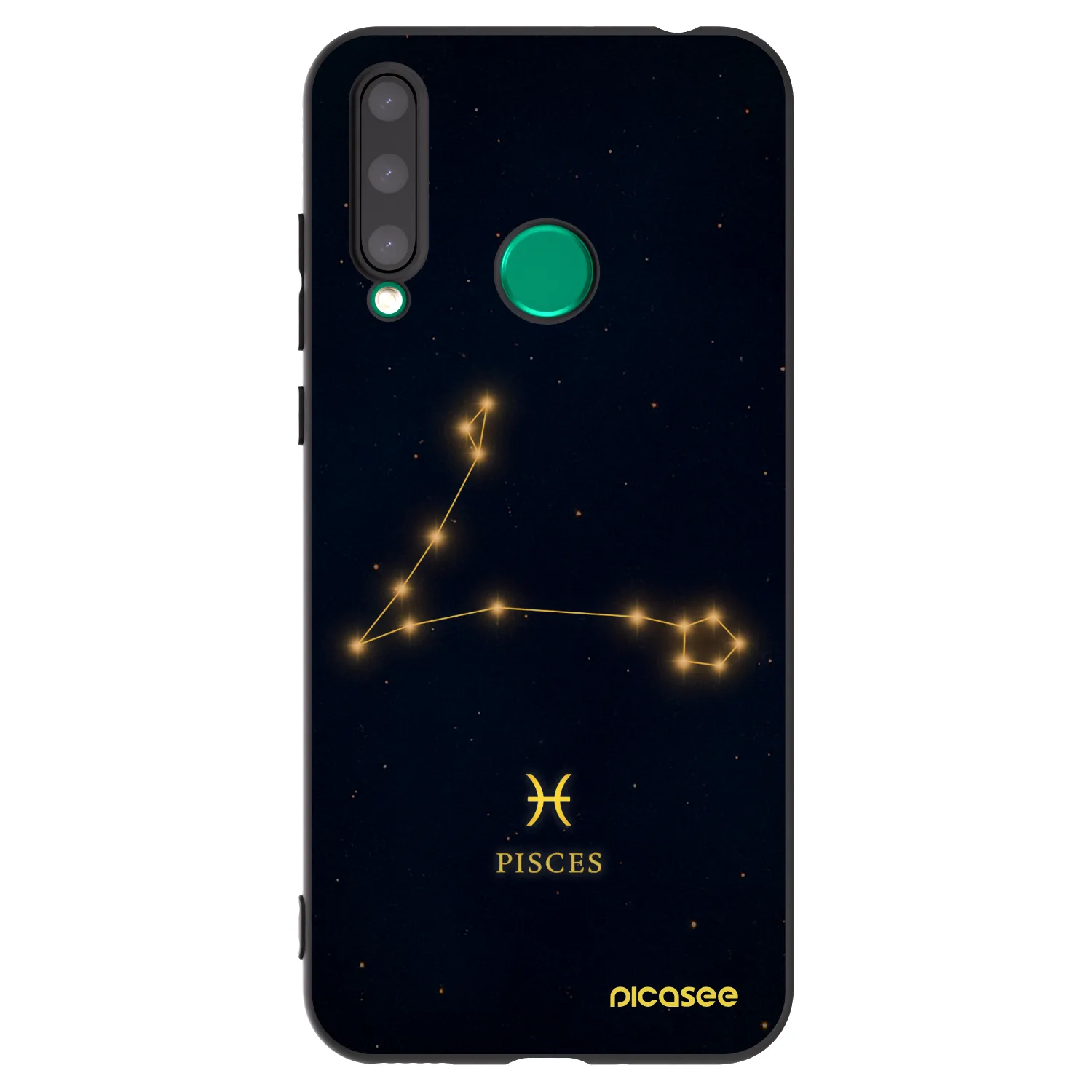 Picasee crna silikonska maskica za Honor 20 Lite - PISCES