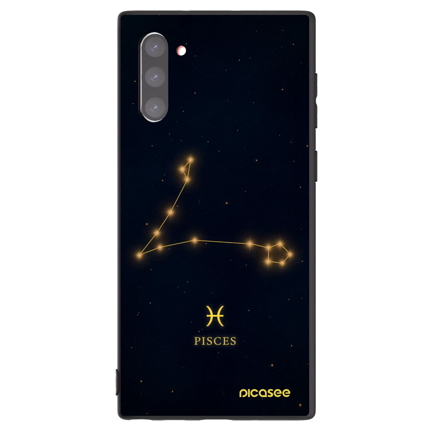 Picasee crna silikonska maskica za Samsung Galaxy Note 10 N970F - PISCES