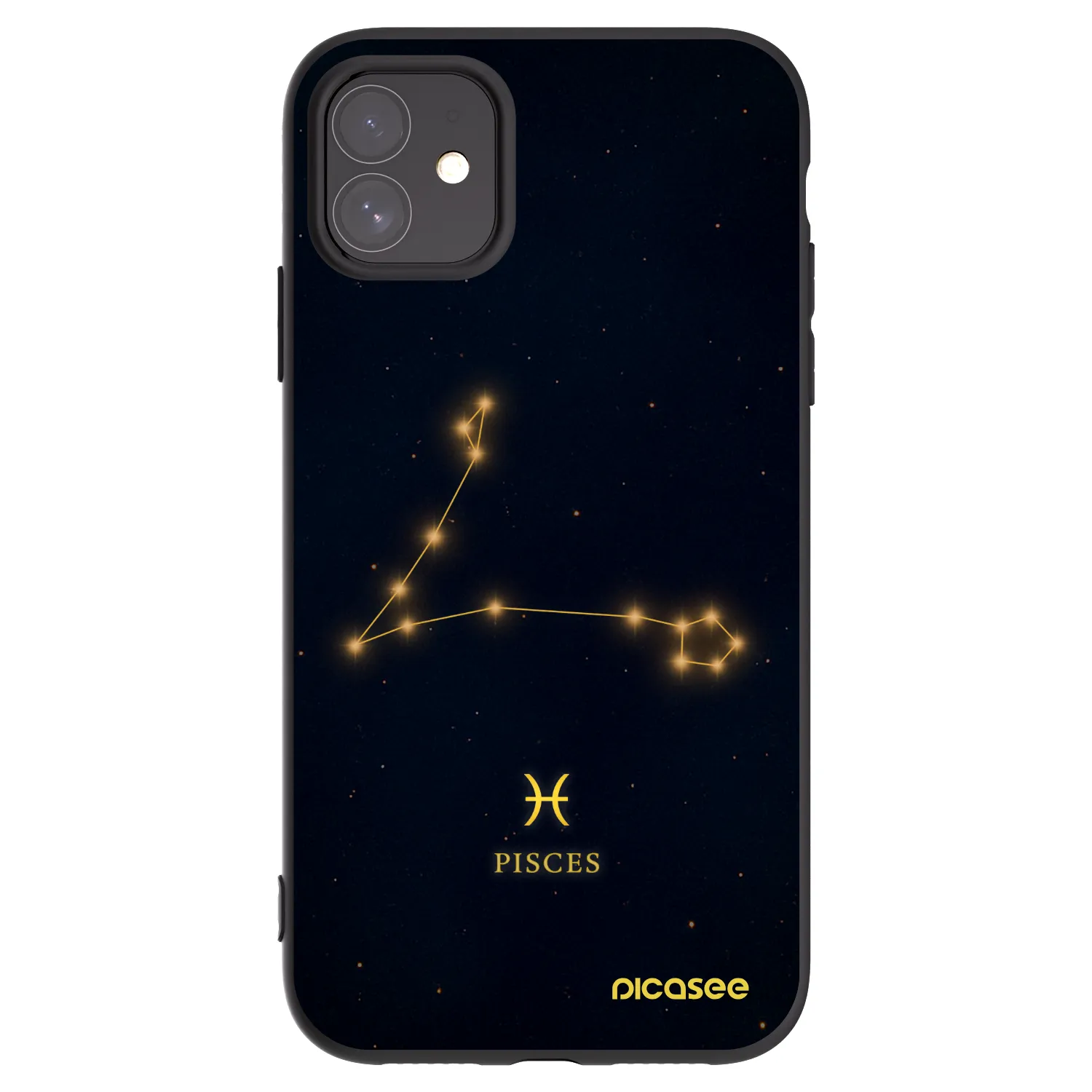 Picasee crna silikonska maskica za Apple iPhone 11 - PISCES