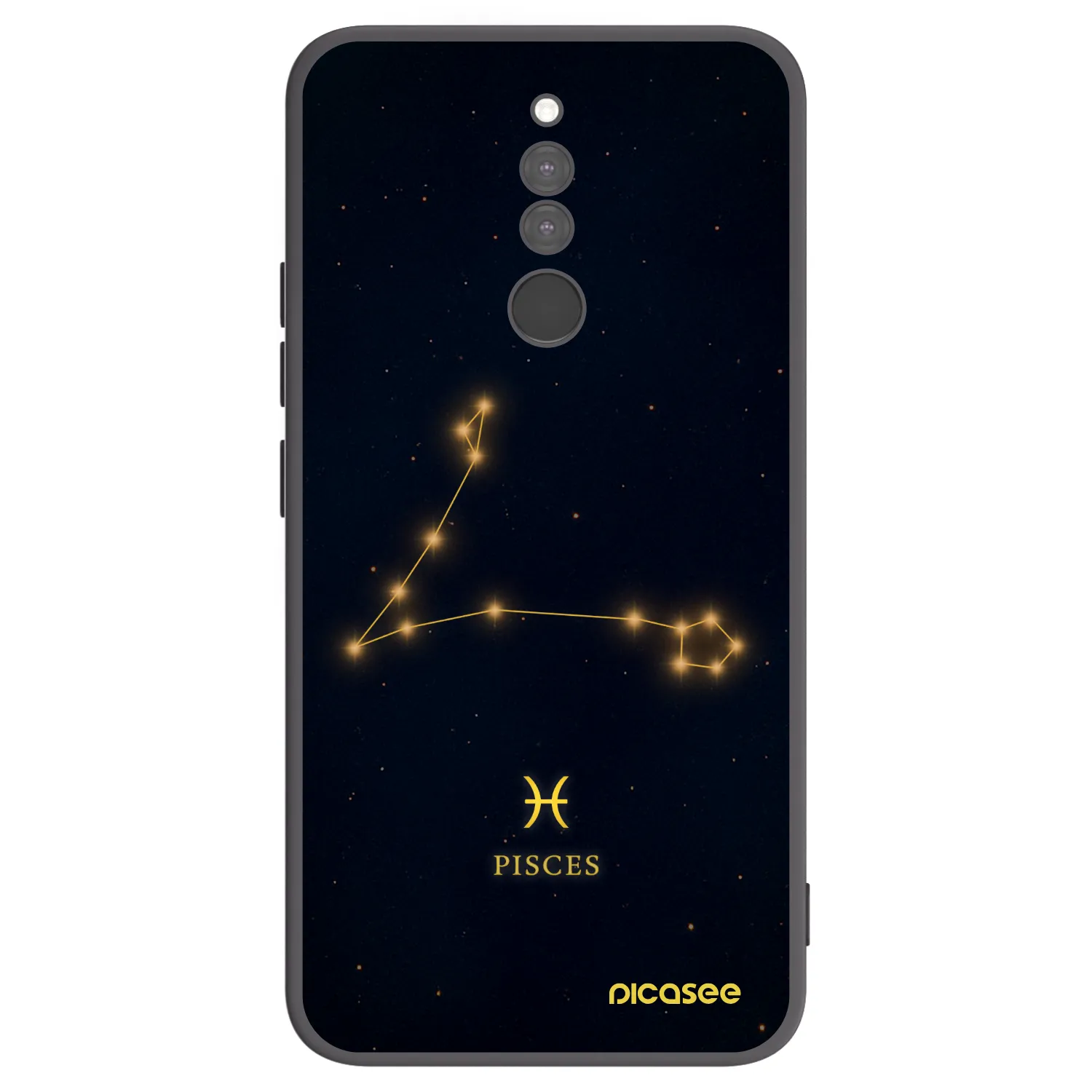 Picasee crna silikonska maskica za Xiaomi Redmi 8 - PISCES