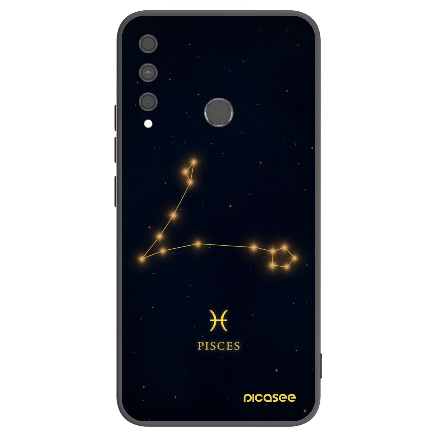 Picasee crna silikonska maskica za Huawei P40 Lite E - PISCES