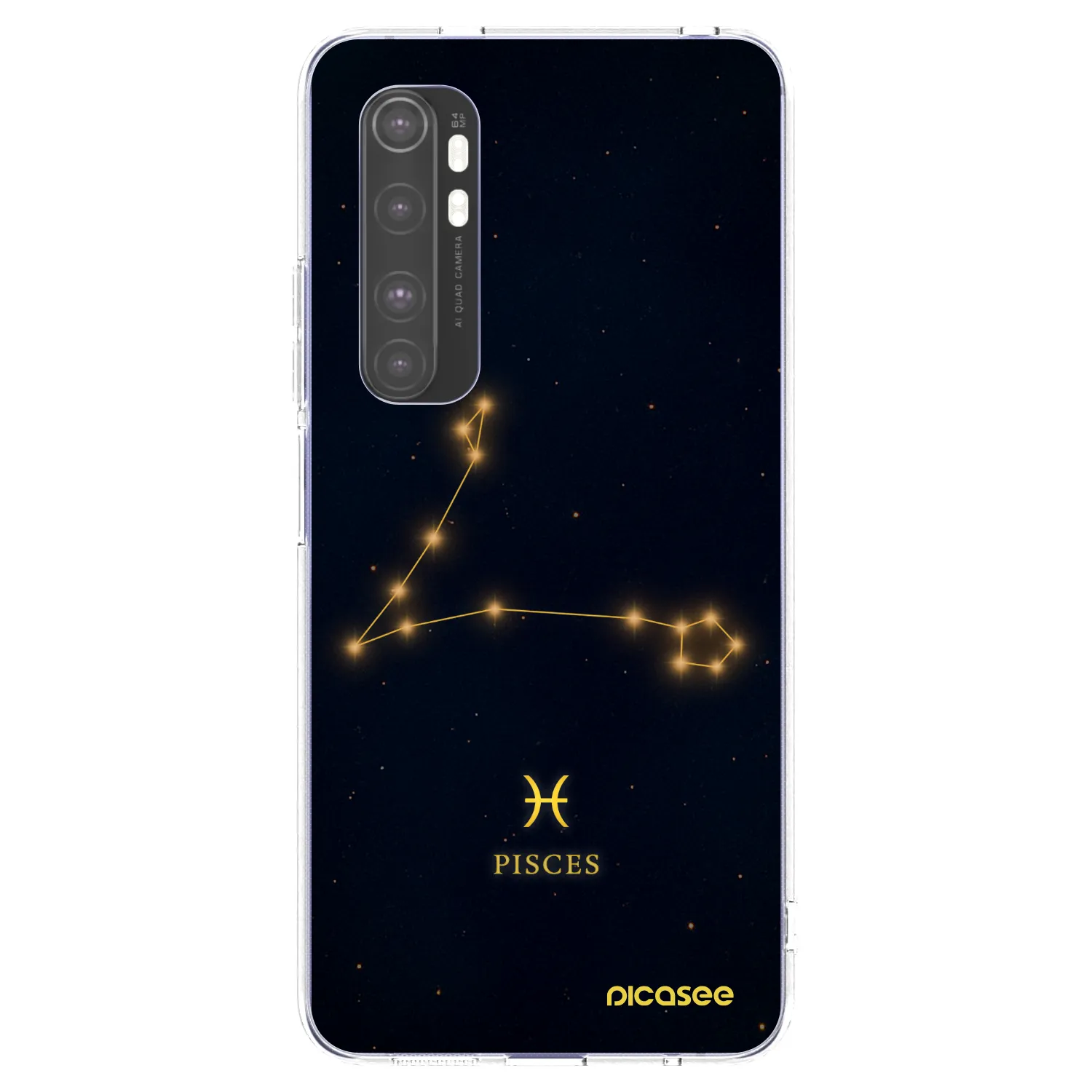 Picasee silikonska prozirna maskica za Xiaomi Mi Note 10 Lite - PISCES