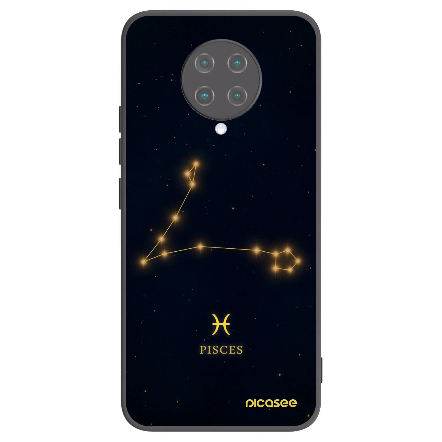 Picasee crna silikonska maskica za Xiaomi Poco F2 Pro - PISCES