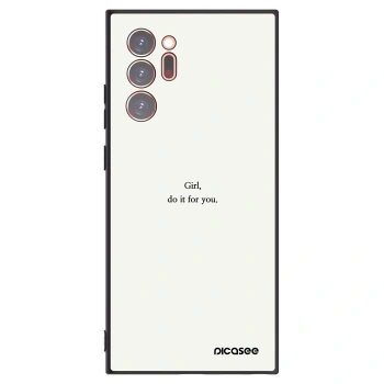 Picasee crna silikonska maskica za Samsung Galaxy Note 20 Ultra - Girl, do it for you