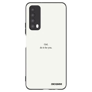 Picasee crna silikonska maskica za Huawei P Smart 2021 - Girl, do it for you