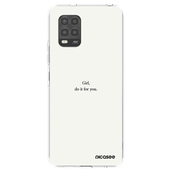 Picasee silikonska prozirna maskica za Xiaomi Mi 10 Lite - Girl, do it for you