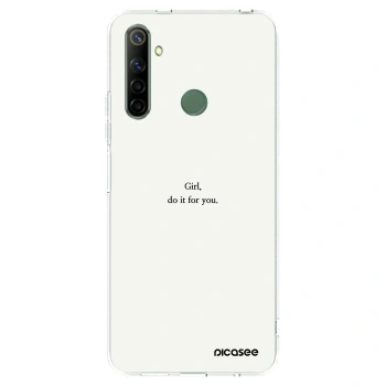 Picasee silikonska prozirna maskica za Realme 6i - Girl, do it for you