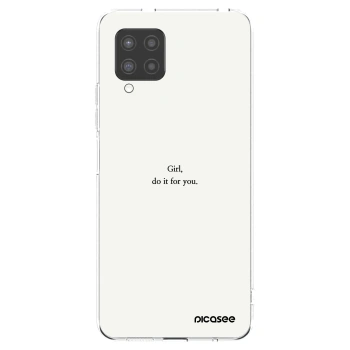 Picasee silikonska prozirna maskica za Samsung Galaxy A42 A426B - Girl, do it for you