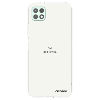 Picasee silikonska prozirna maskica za Samsung Galaxy A22 A226B 5G - Girl, do it for you