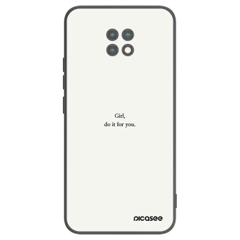 Picasee crna silikonska maskica za Xiaomi Redmi Note 9T - Girl, do it for you
