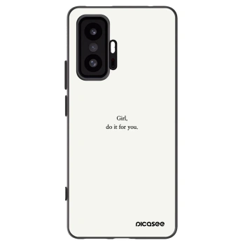 Picasee crna silikonska maskica za Xiaomi 11T - Girl, do it for you
