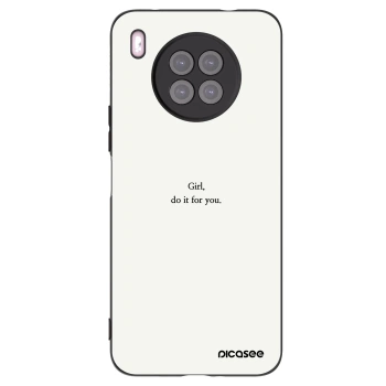 Picasee crna silikonska maskica za Huawei Nova 8i - Girl, do it for you