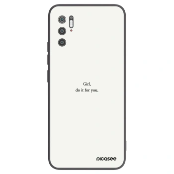 Picasee crna silikonska maskica za Xiaomi Poco M3 Pro 5G - Girl, do it for you