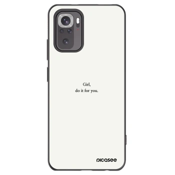 Picasee crna silikonska maskica za Xiaomi Redmi Note 11S 4G - Girl, do it for you