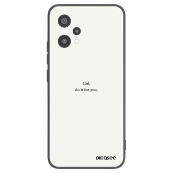 Picasee crna silikonska maskica za Realme 9 Pro 5G - Girl, do it for you