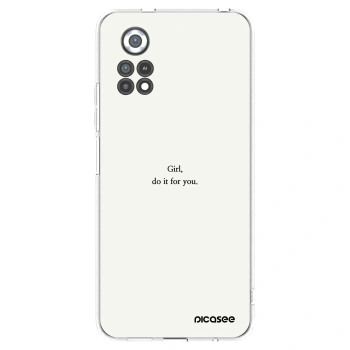 Picasee silikonska prozirna maskica za Xiaomi Poco X4 Pro 5G - Girl, do it for you