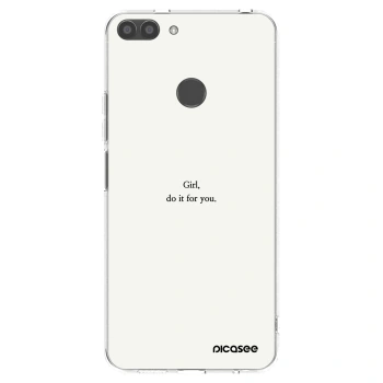 Picasee silikonska prozirna maskica za Huawei P Smart - Girl, do it for you