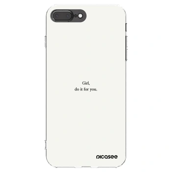 Picasee silikonska prozirna maskica za Apple iPhone 8 Plus - Girl, do it for you