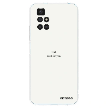 Picasee silikonska prozirna maskica za Xiaomi Redmi 10 (2022) - Girl, do it for you