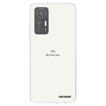 Picasee silikonska prozirna maskica za Xiaomi 12 Lite - Girl, do it for you