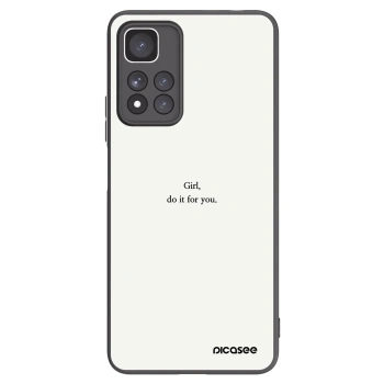 Picasee crna silikonska maskica za Xiaomi Redmi Note 11 Pro+ 5G - Girl, do it for you