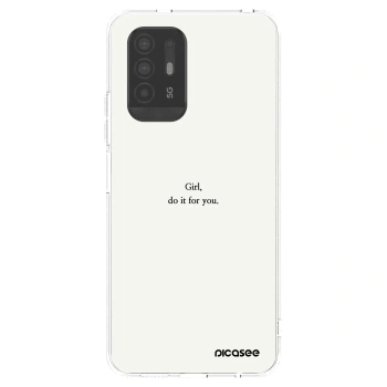 Picasee silikonska prozirna maskica za OPPO A94 5G - Girl, do it for you