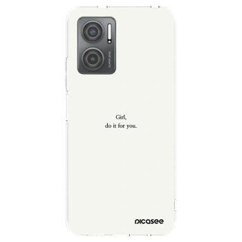 Picasee silikonska prozirna maskica za Xiaomi Redmi 10 5G - Girl, do it for you