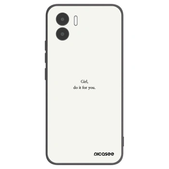 Picasee crna silikonska maskica za Xiaomi Redmi A1 - Girl, do it for you