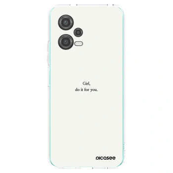 Picasee silikonska prozirna maskica za Xiaomi Poco X5 - Girl, do it for you