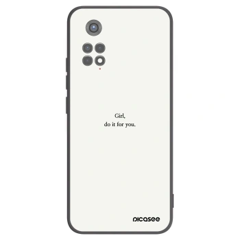 Picasee crna silikonska maskica za Xiaomi Redmi Note 11S 5G - Girl, do it for you