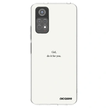 Picasee silikonska prozirna maskica za Xiaomi Redmi Note 11S 5G - Girl, do it for you