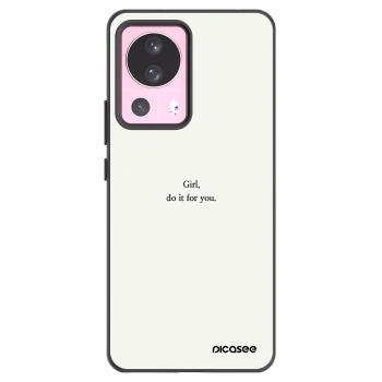 Picasee crna silikonska maskica za Xiaomi 13 Lite - Girl, do it for you