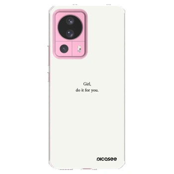 Picasee silikonska prozirna maskica za Xiaomi 13 Lite - Girl, do it for you