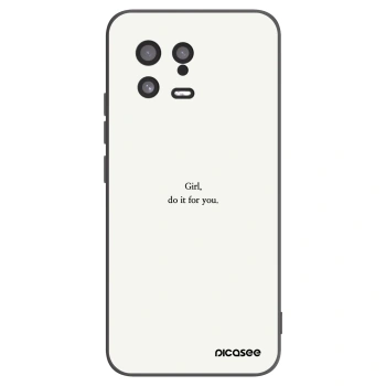 Picasee crna silikonska maskica za Xiaomi 13 - Girl, do it for you