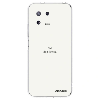 Picasee silikonska prozirna maskica za Xiaomi 13 Pro - Girl, do it for you