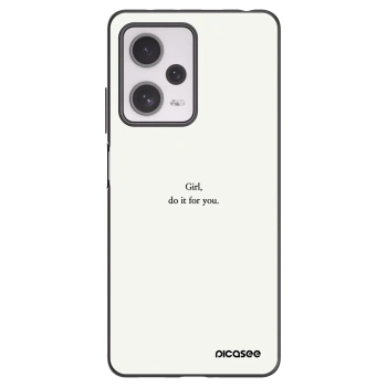 Picasee crna silikonska maskica za Xiaomi Redmi Note 12 Pro+ 5G - Girl, do it for you